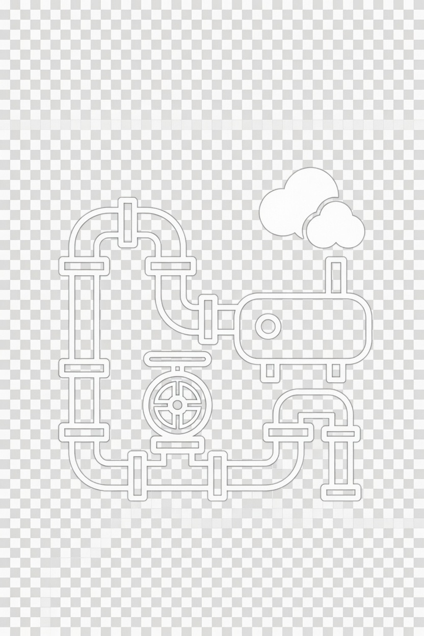 Steam system piping with condensate recovery equipment