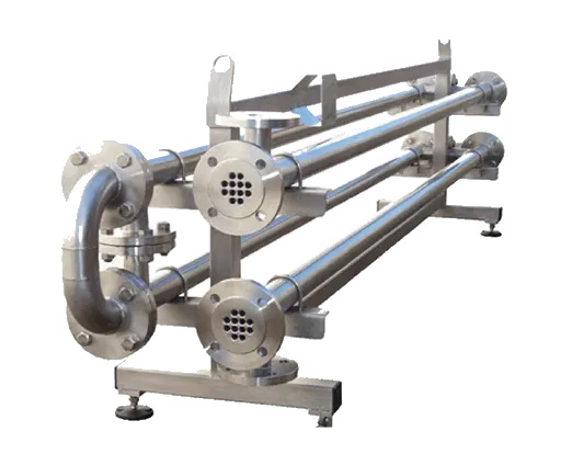 hairpin double pipe heat exchanger with single inner tube