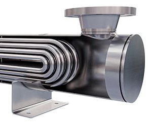 kettle style K shell exchanger with enlarged vapor space