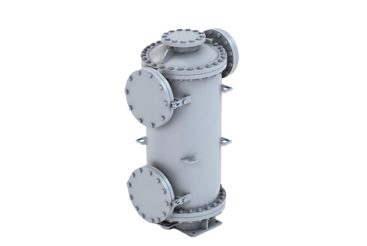 single spiral heat exchanger with spiral flow on both sides
