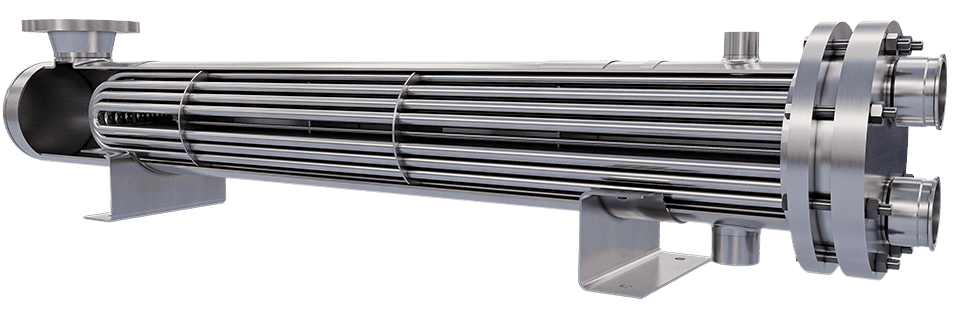 Sanitary vapor condenser for food and dairy processing