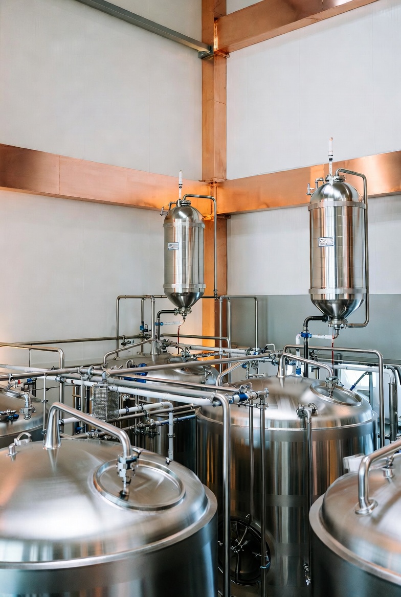 Brewery process condenser diagram