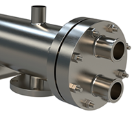 U-tube shell and tube vapor condenser with removable bundle