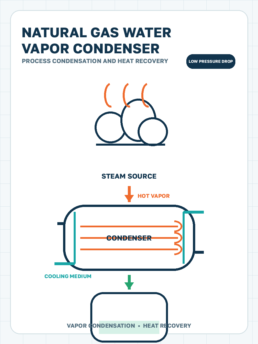 Water vapor vapor condenser